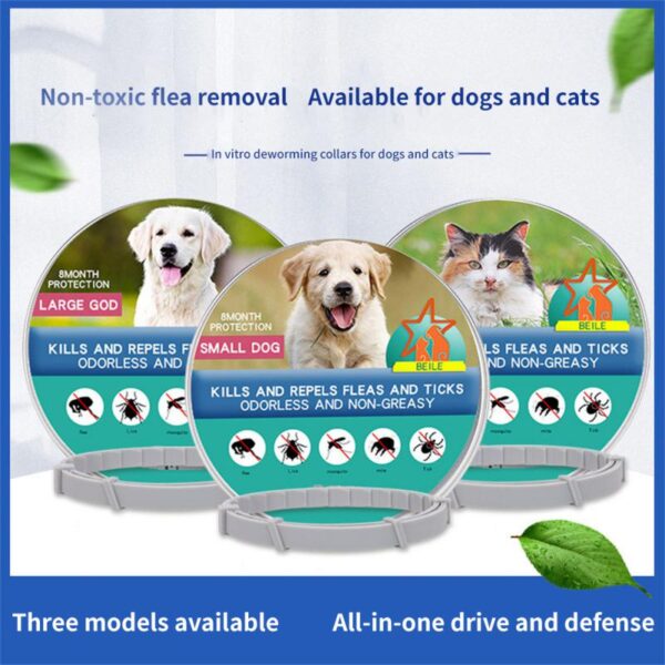 1Pc Pet Flea And Tick Collar For Dogs Cats Adjustable Prevention Pet Collar Pest Anti-mosquito Insect Repellent Puppy Supplies - Image 2