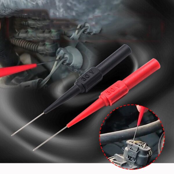 4Pcs 30V Diagnostic Tools Multimeter Test Lead Extention Back Piercing Needle Tip Probes Autotools Automotive Kit Machine 0.7MM - Image 2