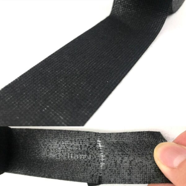 A Roll 25M Adhesive Cloth Fabric Tape Cable Looms Wiring Harness For Car Auto Black Wiring Harness - Image 6