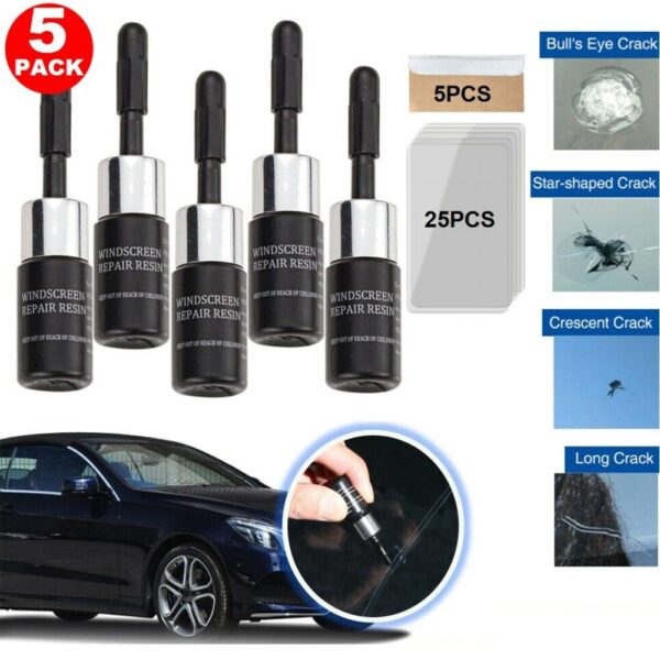 Automotive Glass Nano Repair Glue Fluid Car Windshield Repair Resin Cracked Glass Repair Kit Glass Corrector Car Crack Repairing - Image 2