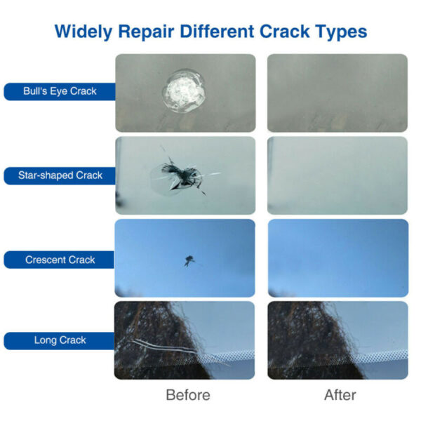 Automotive Glass Nano Repair Glue Fluid Car Windshield Repair Resin Cracked Glass Repair Kit Glass Corrector Car Crack Repairing - Image 6