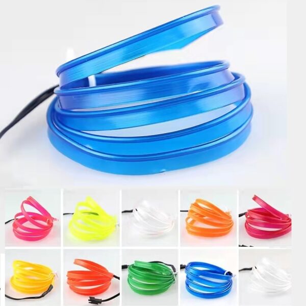 Car Environment El Wire LED USB Flexible Neon Interior Lights Assembly RGB Light For Automotive Decoration Lighting Accessories - Image 2