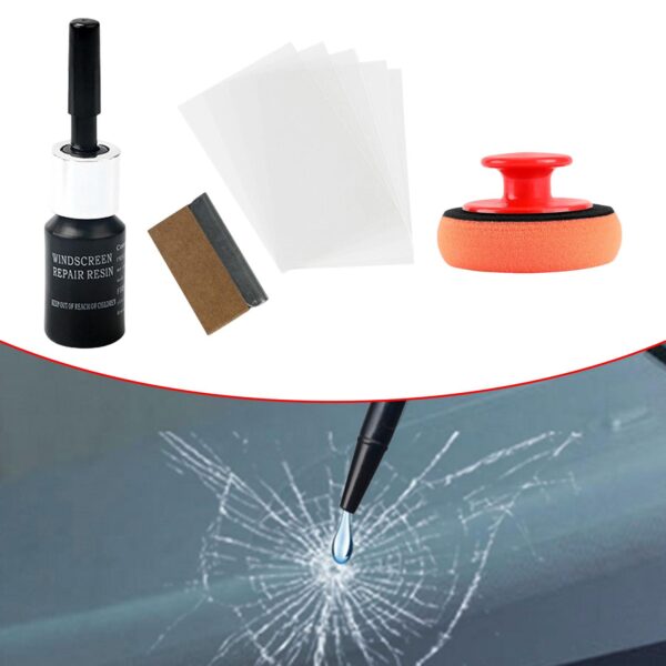 Car Windshield Crack Repair Kit Nano Fluid Filler for Star Shaped Crack Scratch Remover Automotive Glass Nano Repair Fluids - Image 3