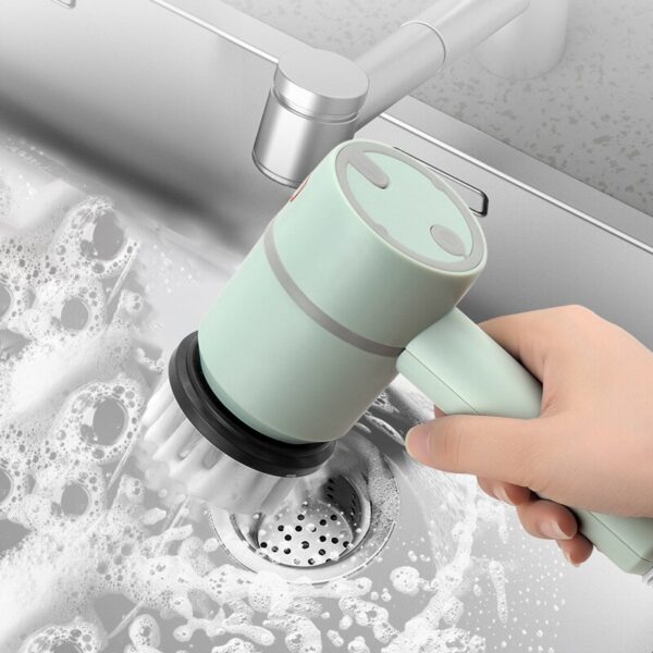 Electric Cleaning Brush Multi-functional Home USB Rechargeable Electric Rotary Scrubber Household Appliances Cleaning Gadget - Image 2