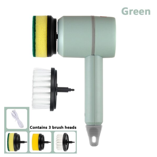 Electric Cleaning Brush Multi-functional Home USB Rechargeable Electric Rotary Scrubber Household Appliances Cleaning Gadget - Image 4