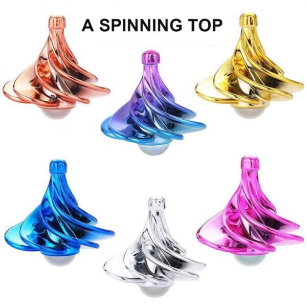 Funny Spinning Finger Tops Fidget Spinner Stress Relief Colorful Rotating Toys Gyro Decor Kids Children Cool Novelty Spin Gifts