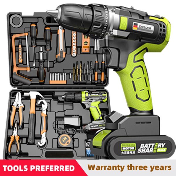 Home Improvement and Tools Set Drill Professional Home Hand Tool Box Electrician Complete Combination Tool Kit Power Full Set