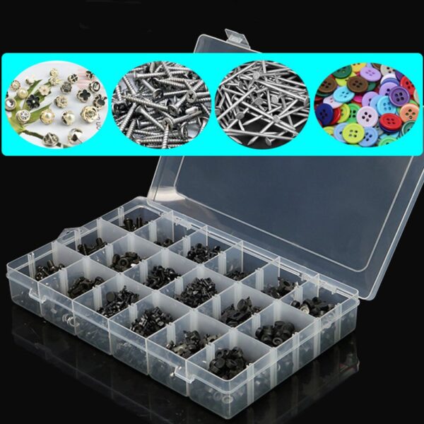 Home improvement mini lock box Container Transparent Plastic Storage box Jewelry Display Case Plastic tool product Organizer - Image 3