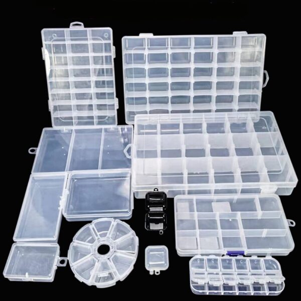Home improvement mini lock box Container Transparent Plastic Storage box Jewelry Display Case Plastic tool product Organizer - Image 4
