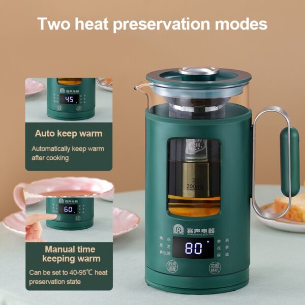 LED Digital Display Multifunctional Electric Kettle Household Stainless Steel Insulation Health Pot Teapot With Filter - Image 3