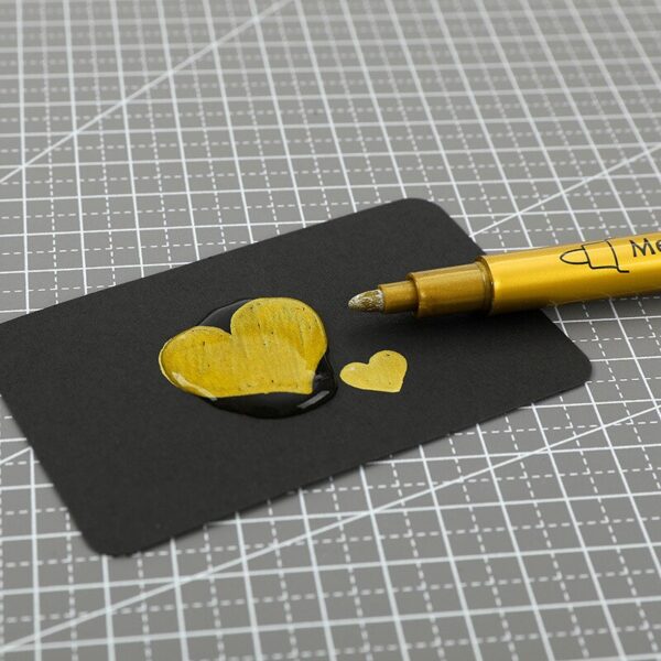 Metallic Waterproof Permanent Marker Pens DIY Epoxy Resin Mold Gold Silver ColorDrawing Student Supplies Craft Marker Pen - Image 3