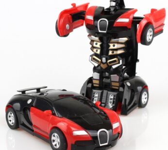 Mini 2 In 1 Car Toys One-key Deformation Car Toys Automatic Transformation Robot Model Car Diecasts Toy Boys Gifts Children Toy