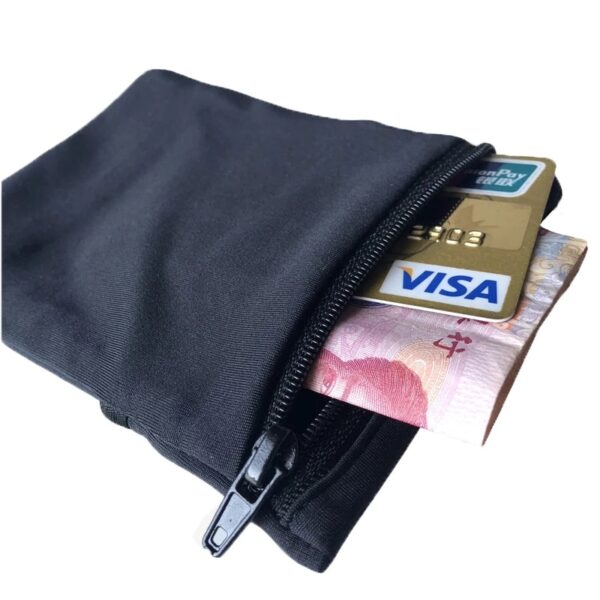 Mini Multifunctional Band Zipper Ankle Wrap Sport Wrist Strap Wallet Storage Bag Case Badminton Basketball Wristband Sweatband - Image 3
