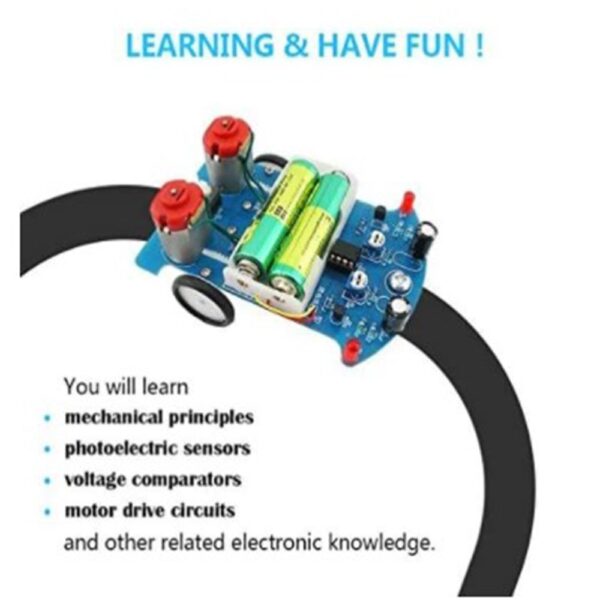 Practice Soldering Learning Electronics Kit Smart Car Project Kits Line Following Robot Kids DIY Electronics Education School - Image 2