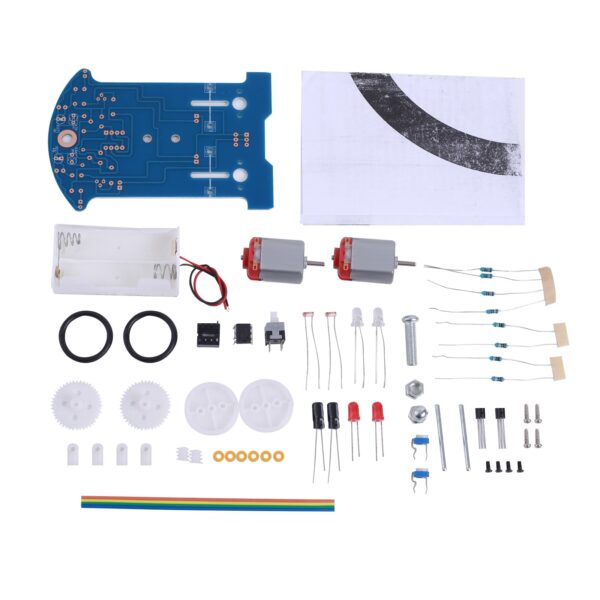 Practice Soldering Learning Electronics Kit Smart Car Project Kits Line Following Robot Kids DIY Electronics Education School - Image 4