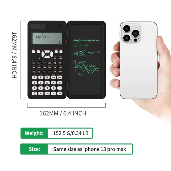 Scientific Calculator With Writing Tablet 991MS 349 Functions Engineering Financial calculator For School Students Office Solar - Image 4