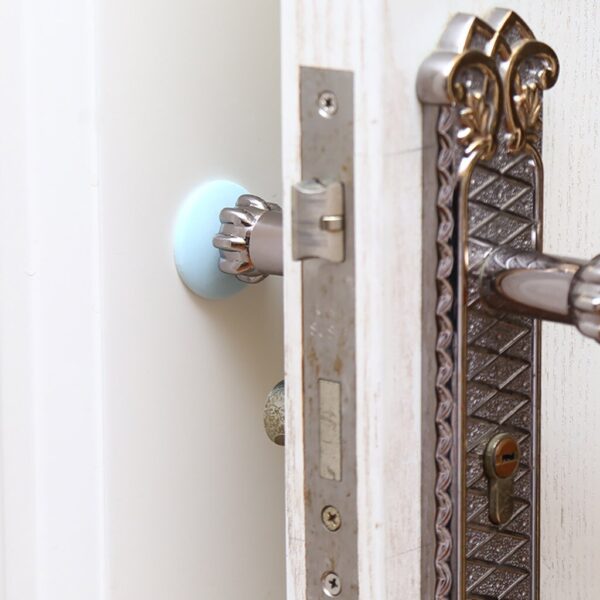 Self Adhesive Rubber Home Door Doorknob Back Wall Protector Crash Pad Handle Bumper Guard Stopper Home Improvement Products - Image 4