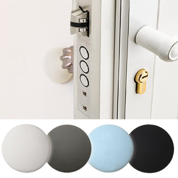 Self Adhesive Rubber Home Door Doorknob Back Wall Protector Crash Pad Handle Bumper Guard Stopper Home Improvement Products