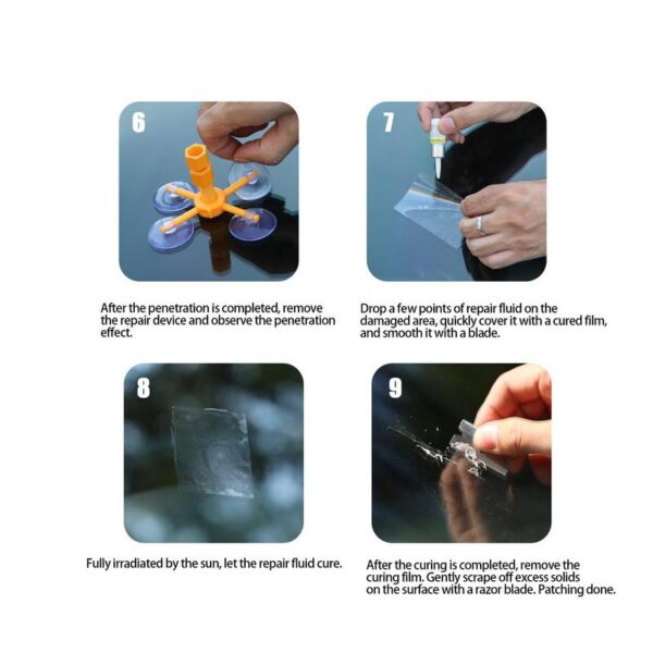 Windshield Repair Kits Automotive Glass Nano Repair Glue Fluid Crack Repairing Cars Window Repair Tools Windscreen Crack Restore - Image 3